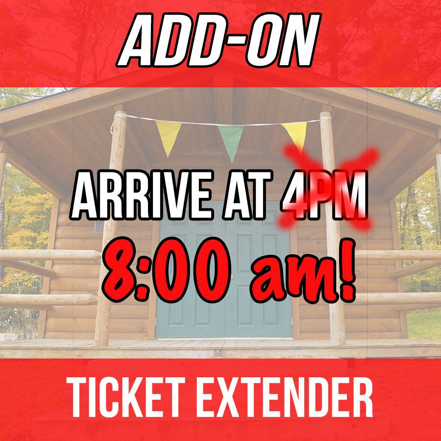 Ticket Extender - Arrive Early and Dive In!