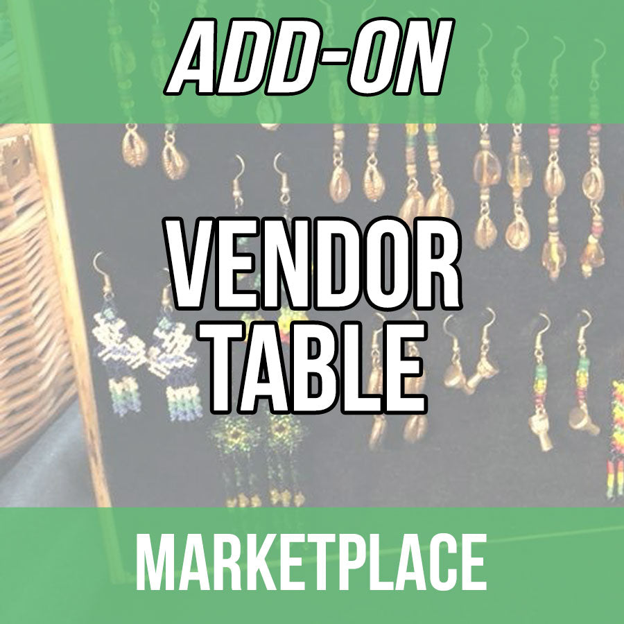 Vending Table at the Marketplace