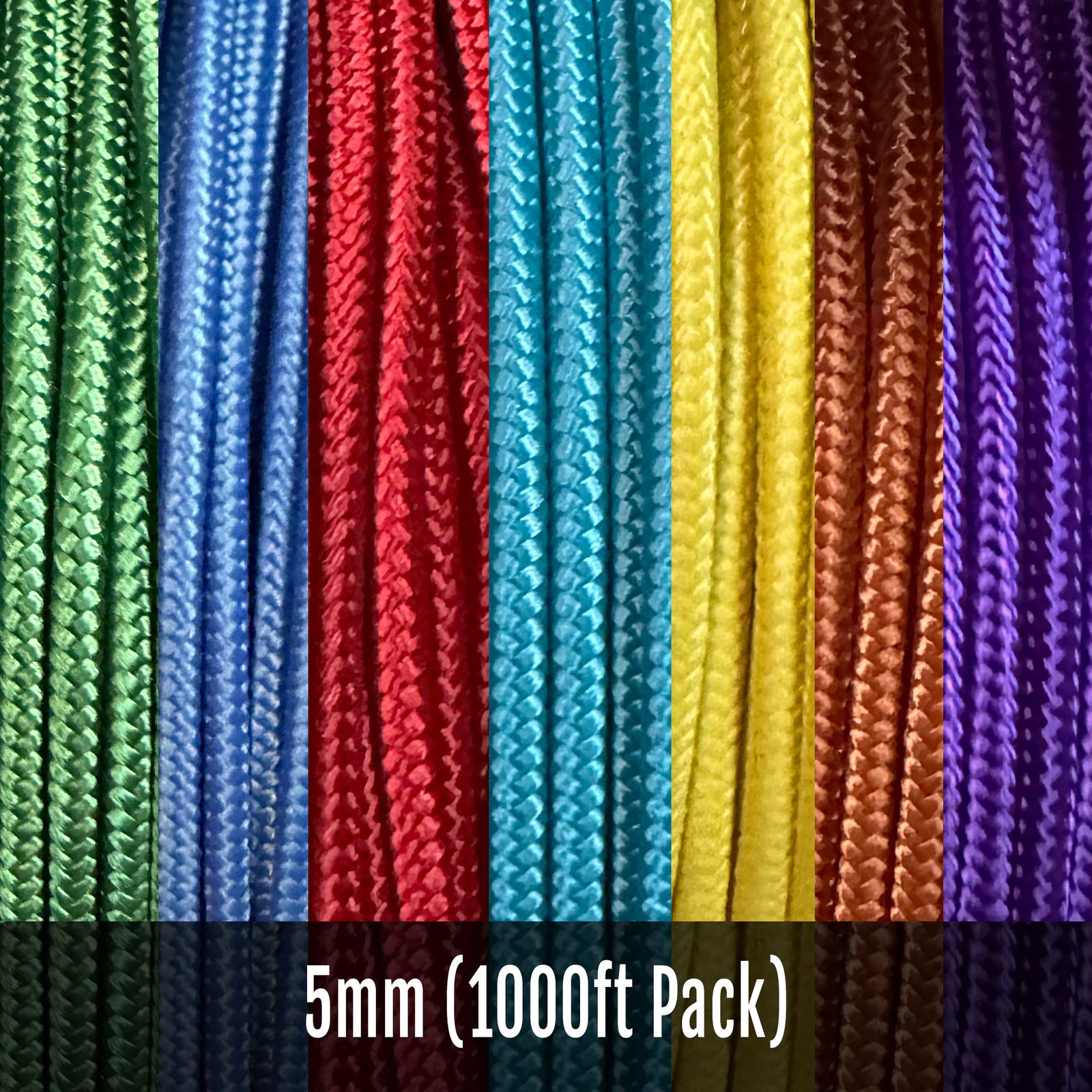 Wula Rope 5mm - Single color (1000ft Pack)